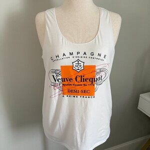 SHESHOW Size L Champagne Veuve Clicquot French Tank Top **Must LOVE Champagne**